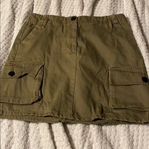Olive green skirt